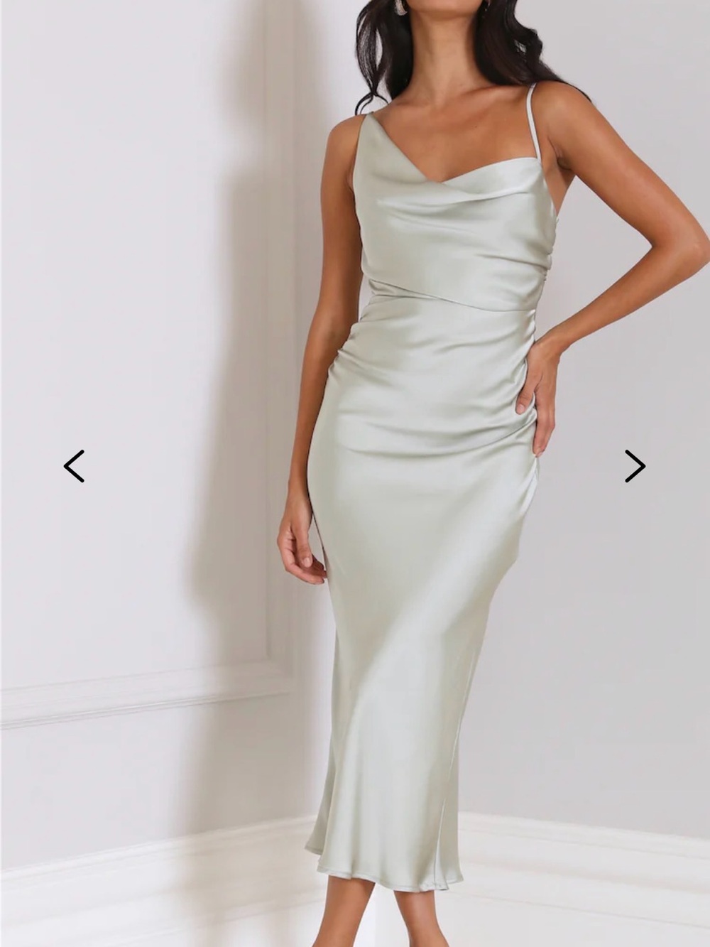 Hello Molly Silky Touch Satin Midi Dress - Picture 2 of 10